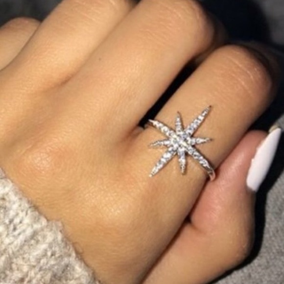 Boutique 9 Jewelry - NEW 925 STERLING SILVER DIAMOND SHOOTING STAR RING